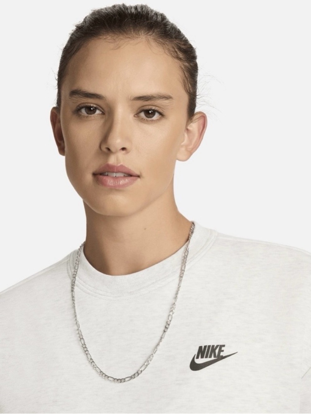 Nike Sportswear Tech Fleece Mini Oversized Dress Pale Ivory/Black Med NWT - Picture 3 of 5